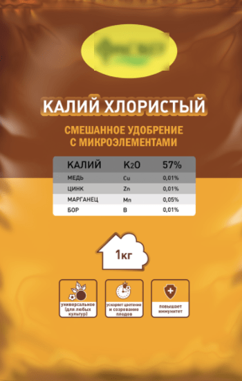 Сертификат на хлористый калий