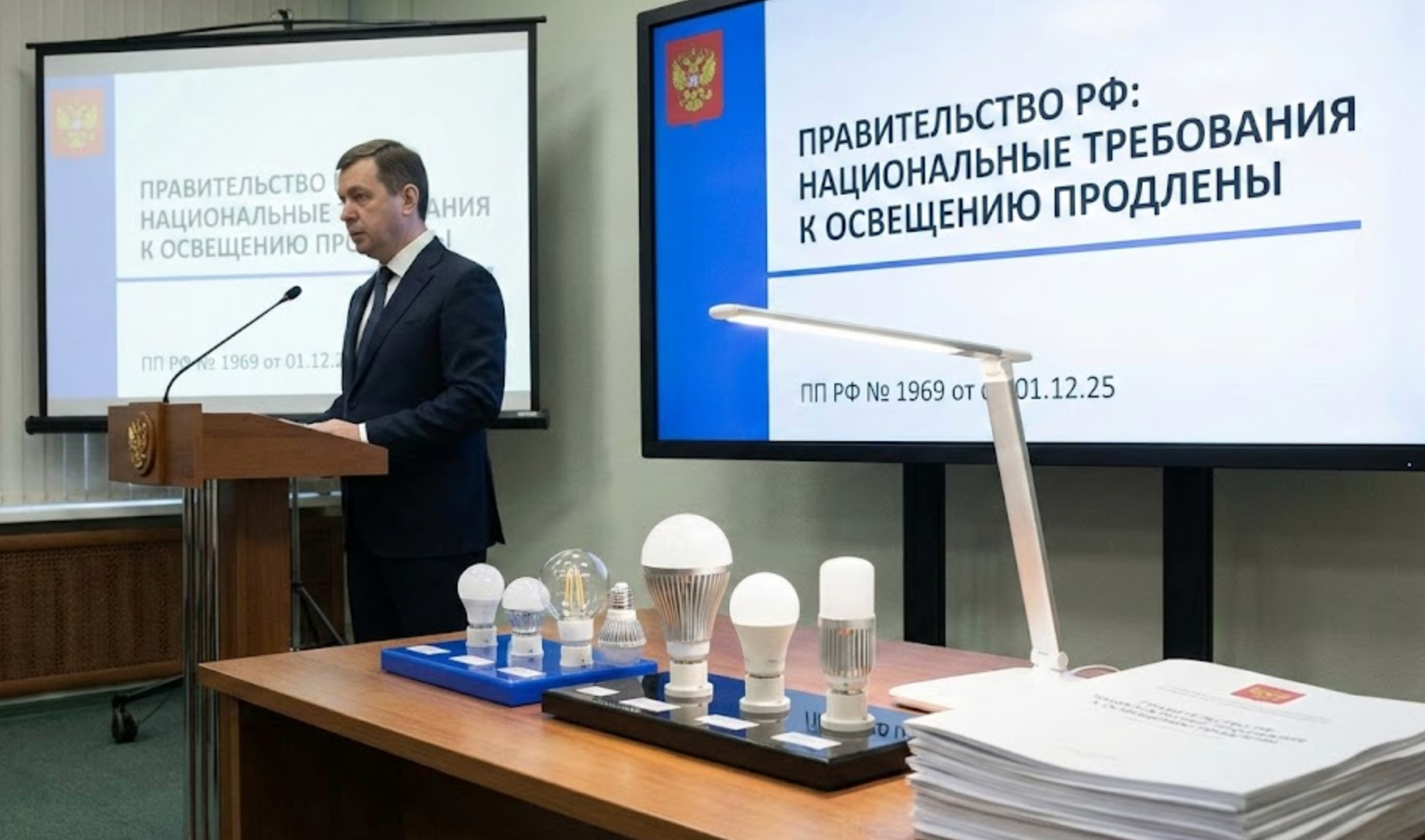 Продлены национальные требования к осветительным устройствам